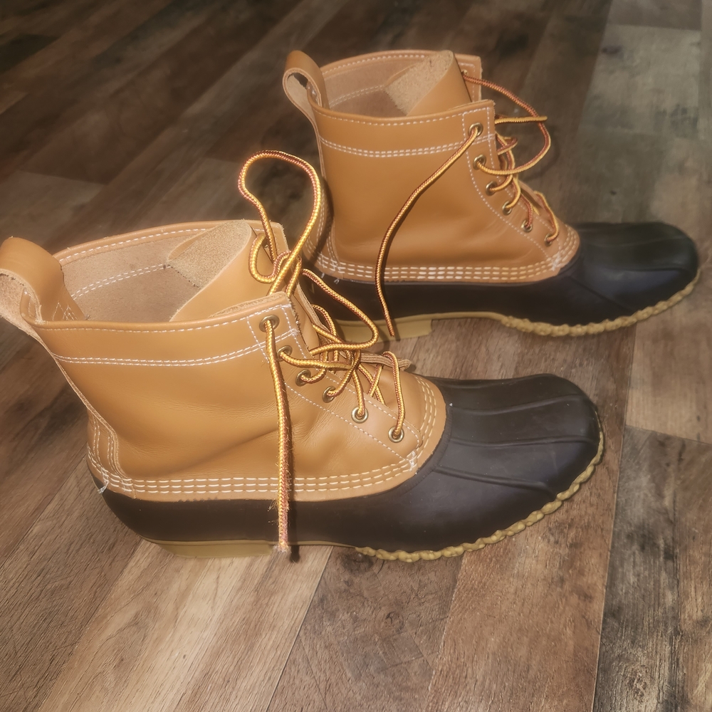 L.L. Bean Men's Tan and Black Boots